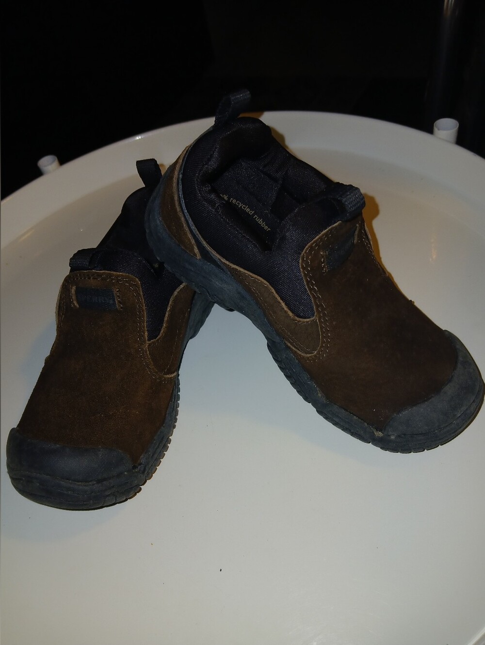 Sperry Oakam Toddler Boy's 9.5W Slip-On Suede Shoes - Brown. FF#506